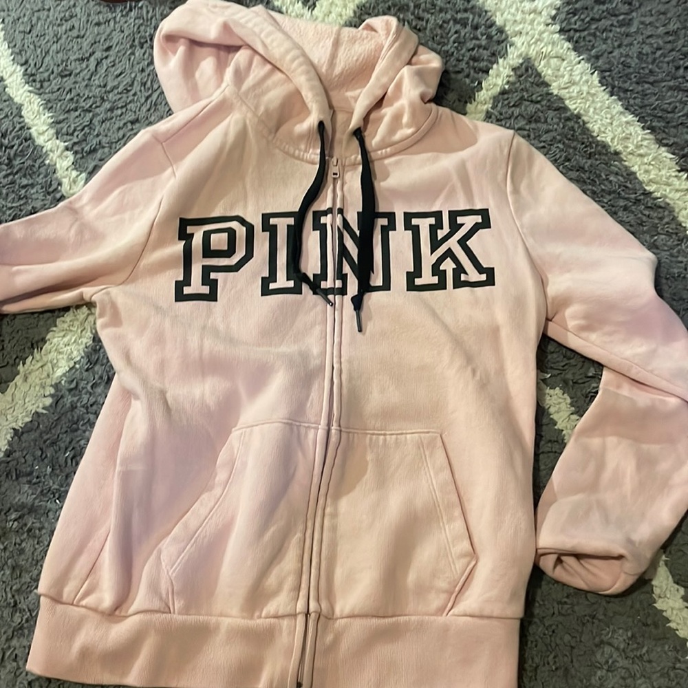 Light Pink zip up sweater! Originally from Pink.